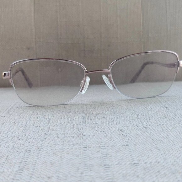 Bebe Women Glasses Frame Shiny Rose Gold Half Rim Eye Wear BB5107 Over The Top - Picture 3 of 13